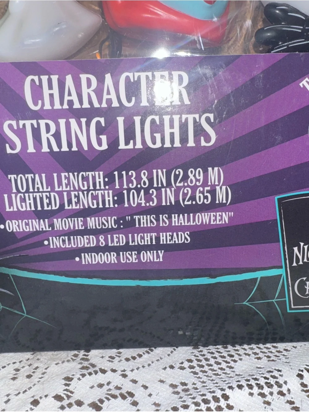 The Nightmare Before Christmas Character String Lights - Multicolor